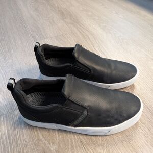Black Slip-On Sneakers